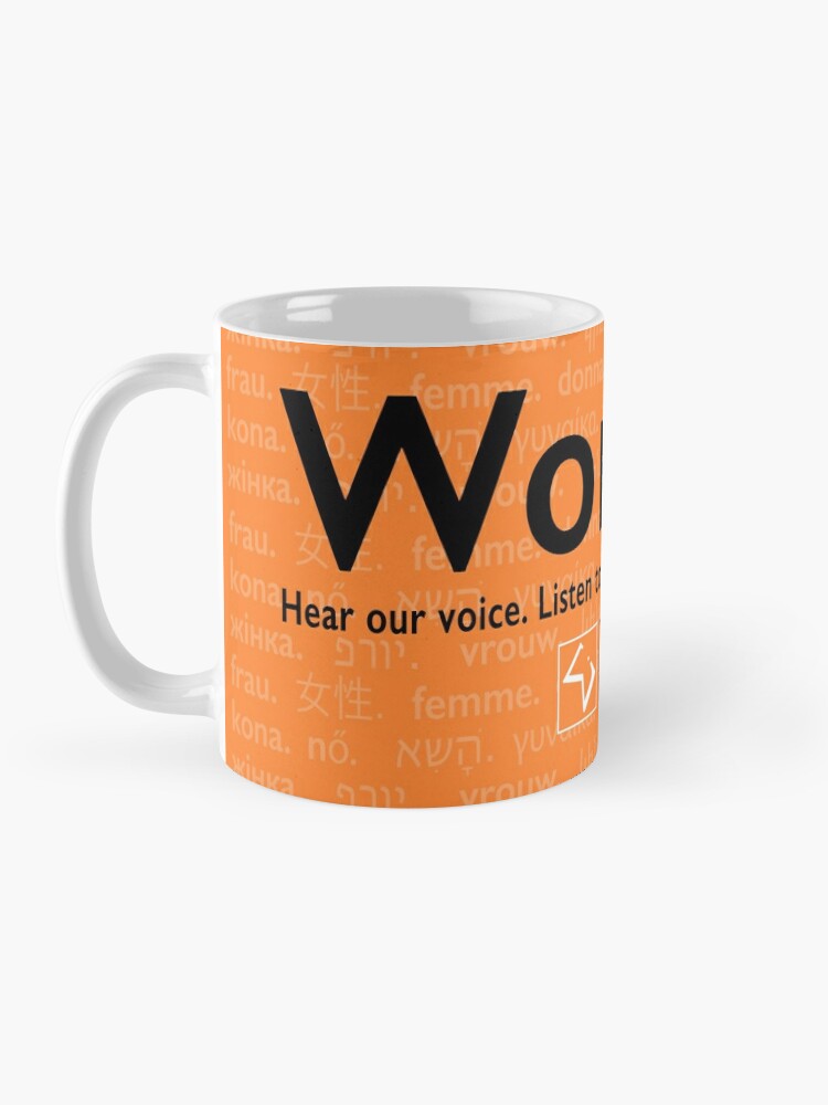 Alternate view of Voices in Orange Mug
