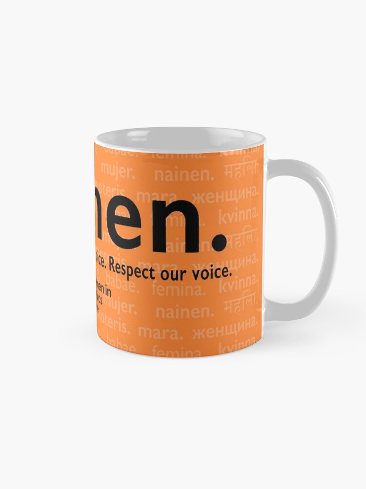 Alternate view of Voices in Orange Mug