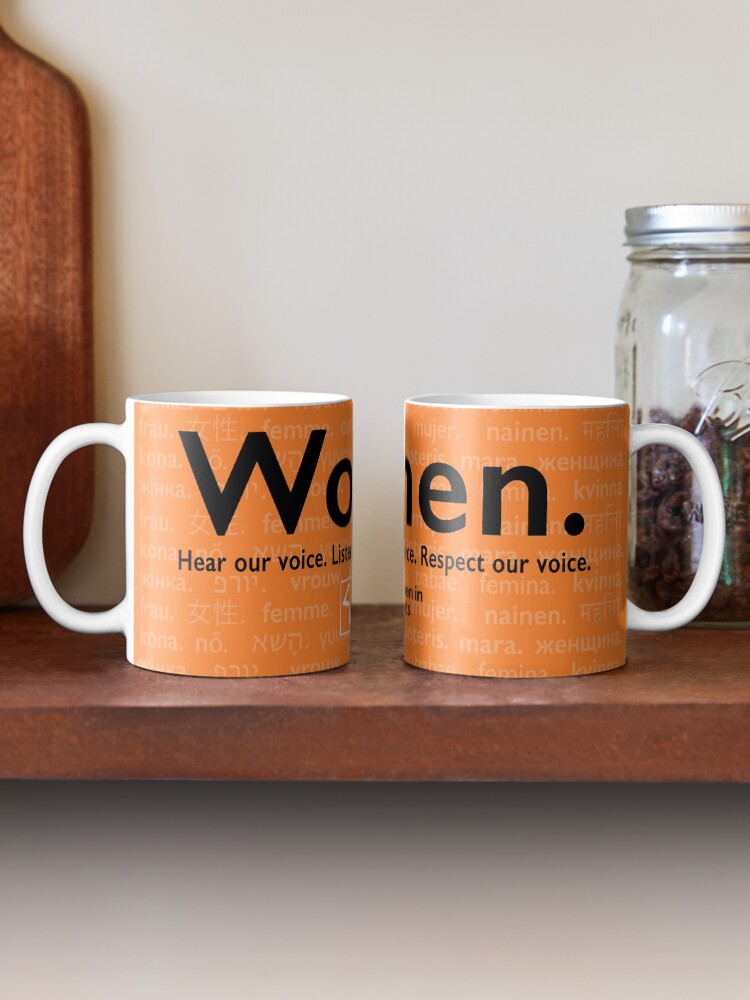 Alternate view of Voices in Orange Mug