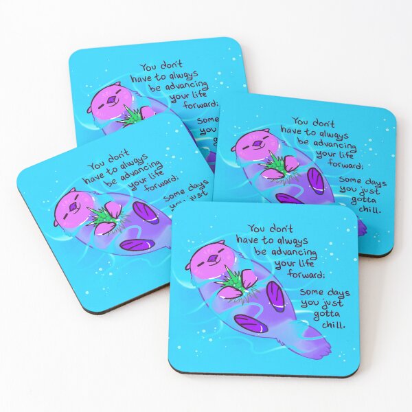 Item preview, "Some Days You Just Gotta Chill" Purple Otter designed and sold by thelatestkate.