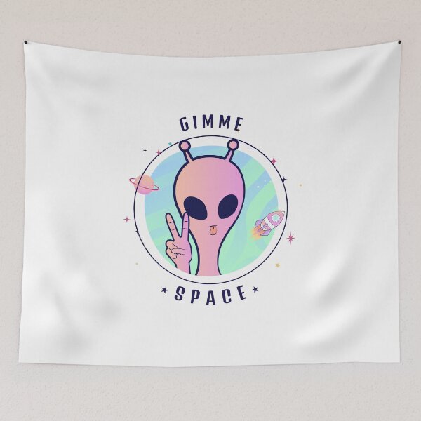 Item preview, GIMME SPACE ALIEN FUNNY DESIGN designed and sold by carolviola87.