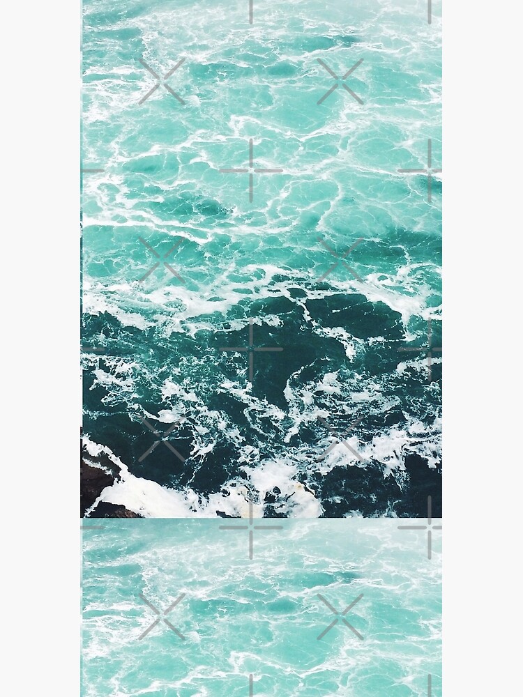 Blue Ocean Summer Beach Waves by AlexandraStr
