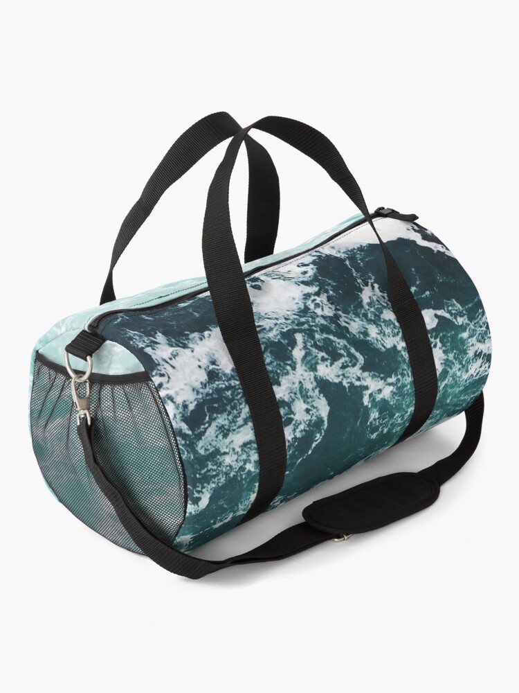 Alternate view of Blue Ocean Summer Beach Waves Duffle Bag