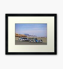 Racing on the West Coast Framed Print