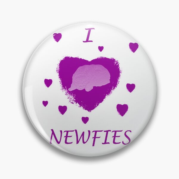 Item preview, Dog Newfoundland heart purple designed and sold by Moonyflower.