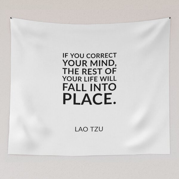 Item preview, Lao Tzu quotes - “If you correct your mind, the rest of your life will fall into place.” designed and sold by Inspirationmotivation.