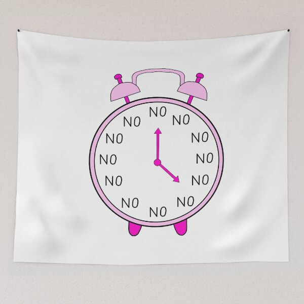 Item preview, nonono clock designed and sold by thepukash3ll.
