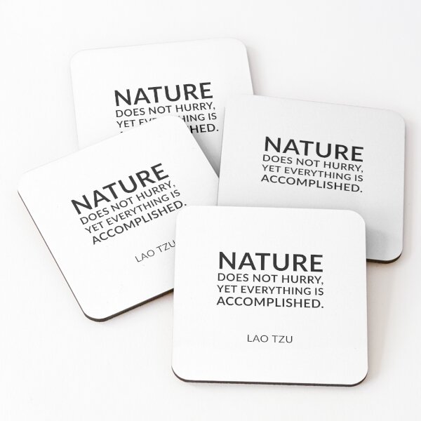 Item preview, Lao Tzu quotes - Nature does not hurry, yet everything is accomplished. designed and sold by Inspirationmotivation.