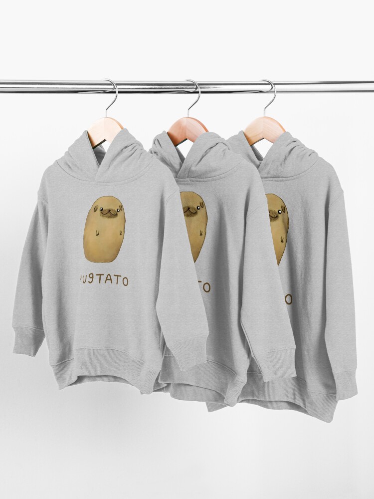 Alternate view of Pugtato Toddler Pullover Hoodie