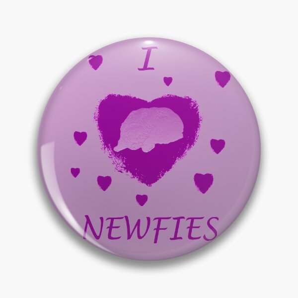Item preview, Dog Newfoundland heart purple designed and sold by Moonyflower.