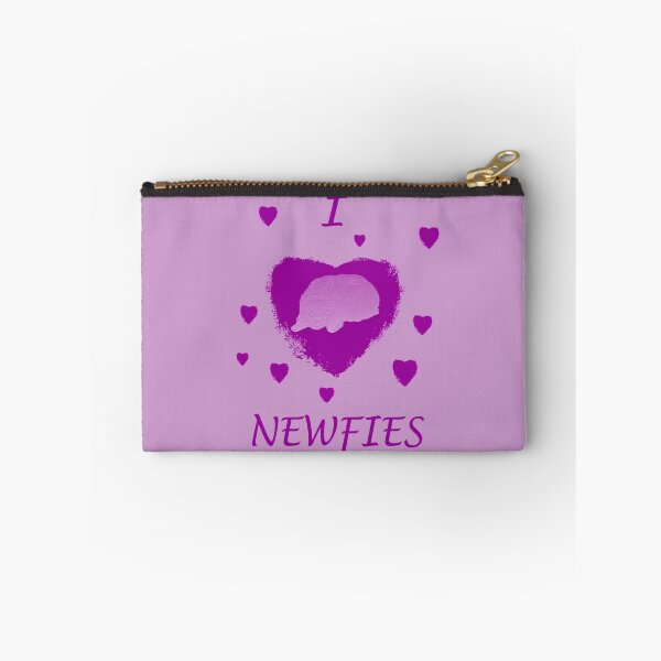 Item preview, Dog Newfoundland heart purple designed and sold by Moonyflower.