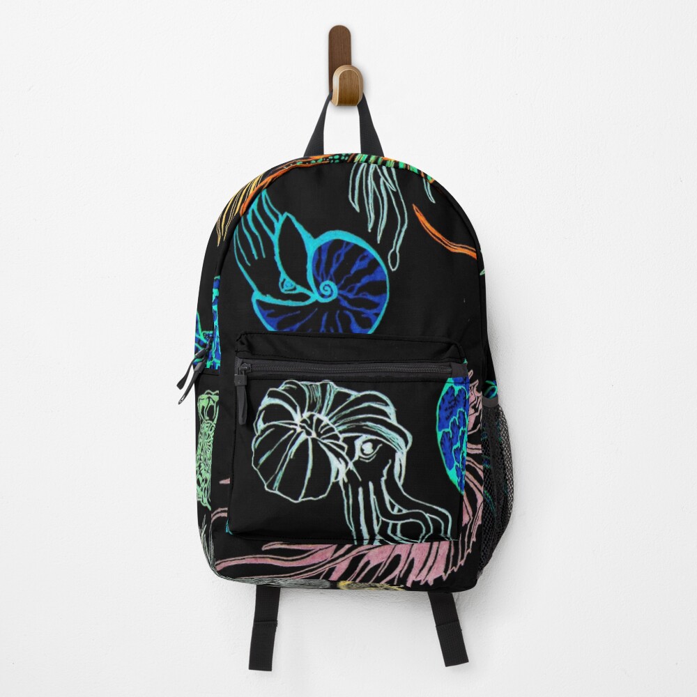 Ammonites-Black Backpack
