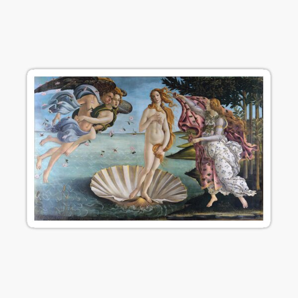 The birth of Venus Sandro Botticelli Sticker
