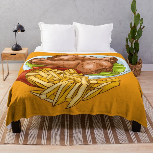 Item preview, Chicken and french fries designed and sold by Anmol Nayak.