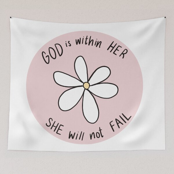 Item preview, God is within Her, She Will Not Fail | Faith | Christian| PSALM 46:5 designed and sold by LoveAlwaysLexy.