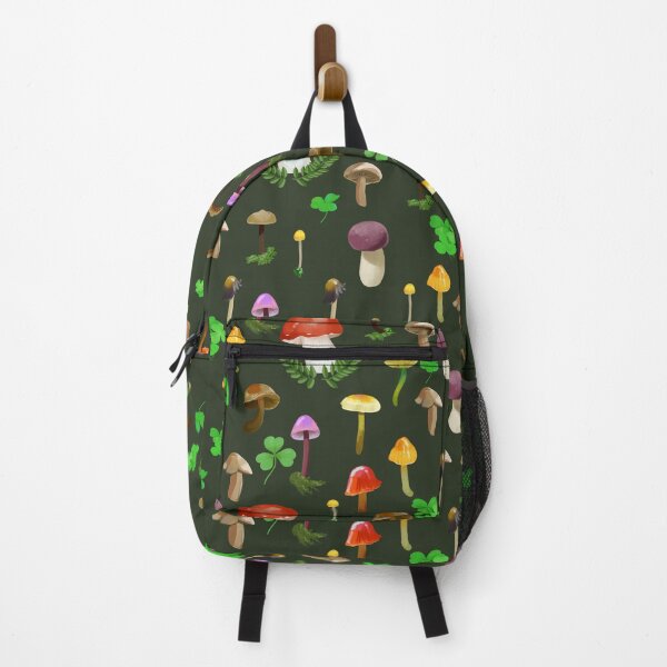 Item preview, Mushrooms! Dark Green Background designed and sold by Maysoulrose.