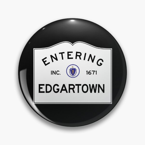 Artikelvorschau, Einfahrt nach Edgartown - Verkehrsschild des Commonwealth of Massachusetts - Martha's Vineyard entworfen und verkauft von NewNomads.