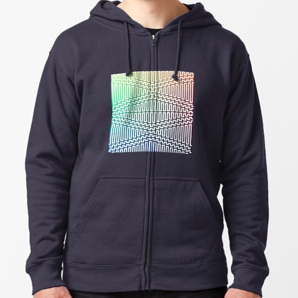 Scientific, Artistic, and Psychedelic Prints on Awesome Products Zipped Hoodie