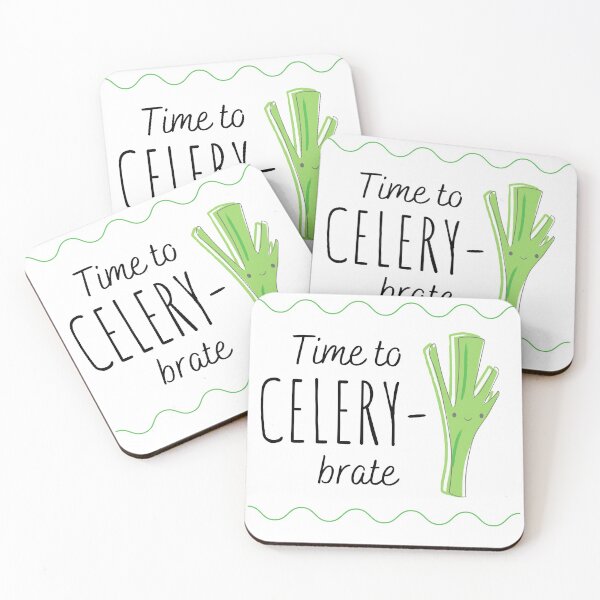Item preview, Time to CELERY-brate! Funny gardening pun! designed and sold by MargheritaLidia.