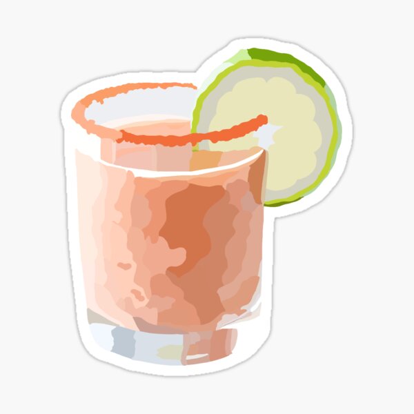 Strawberry Lime Drink Sticker