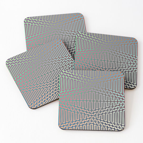 Scientific, Artistic, and Psychedelic Prints on Awesome Products Coasters (Set of 4)