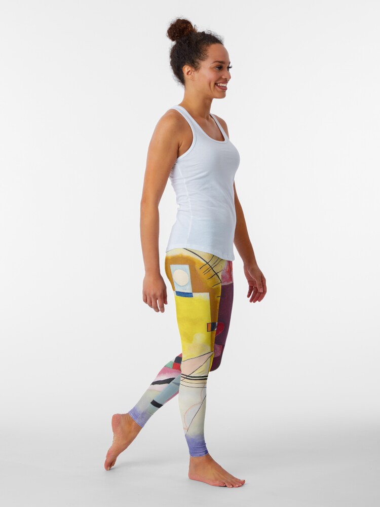Alternate view of Yellow Red Blue Wassily Kandinsky 1925 Leggings