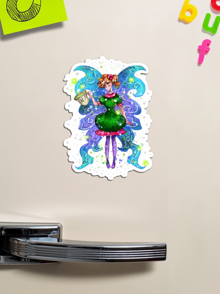 Thumbnail 1 of 3, Magnet, Tyra The Teacup Fairy™ designed and sold by TeelieTurner.