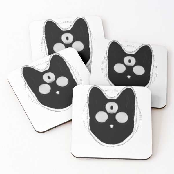 Item preview, Three-eyed Cat (White Ver.) designed and sold by punkauracrystal.