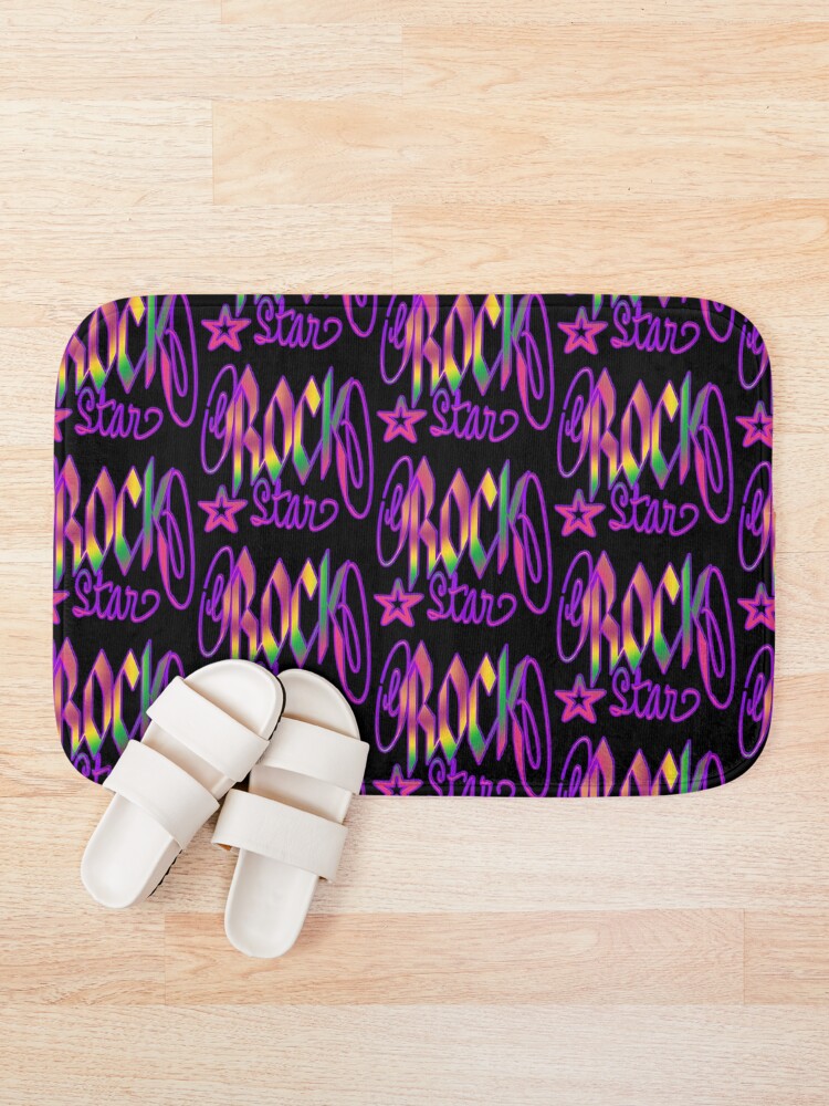 Thumbnail 1 of 6, Bath Mat, Rock Star designed and sold by Rte73DesignPrt.
