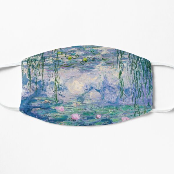 Water Lilies Claude Monet Fine Art Flat Mask