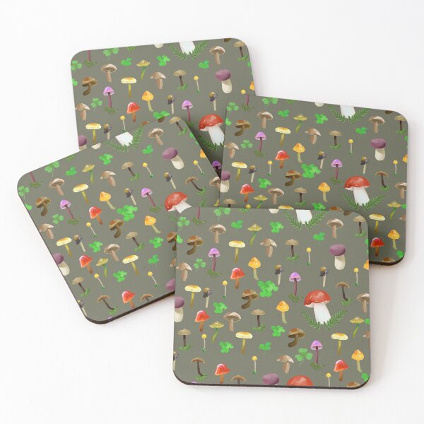 Item preview, Mushrooms! Light Green Background designed and sold by Maysoulrose.