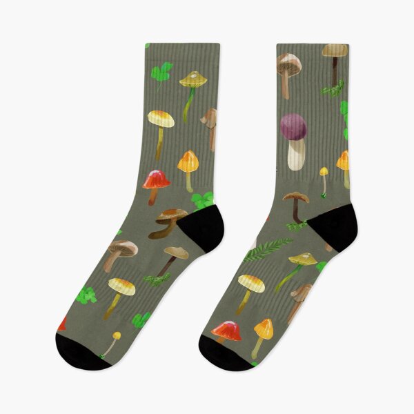 Item preview, Mushrooms! Light Green Background designed and sold by Maysoulrose.