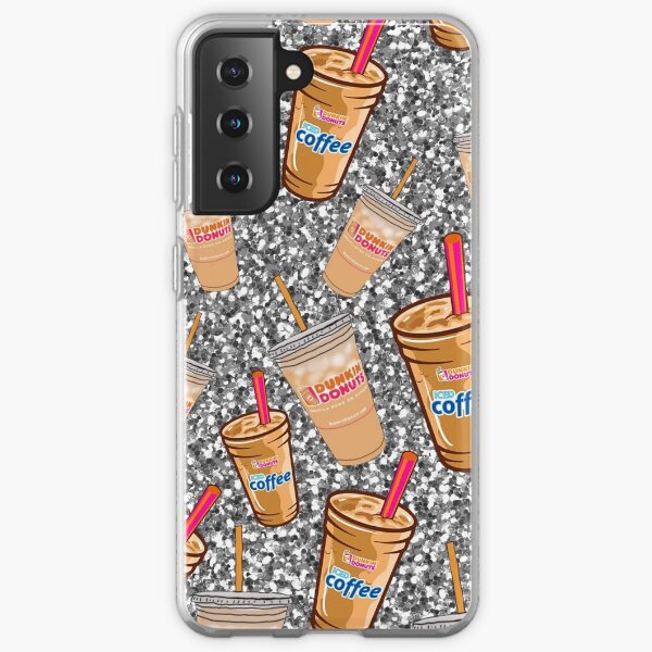 Dunkin’ Donuts coffee design with glitter Samsung Galaxy Soft Case