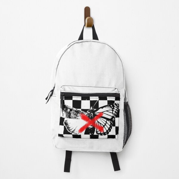 Item preview, The Perception of the Moth and Butterfly on a Checkerboard on White designed and sold by Rocket-To-Pluto.