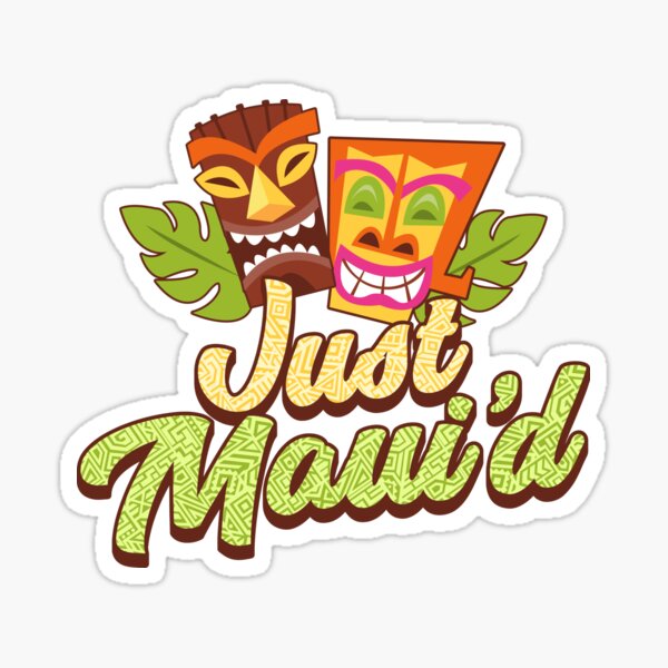 Item preview, Just Maui'd - Tiki Destination Wedding - Maui Hawaii Honeymoon designed and sold by Maria Garcia.