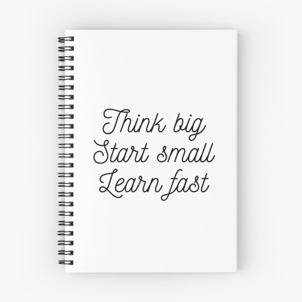 Item preview, Think big Start small Learn fast designed and sold by EnlightParis.