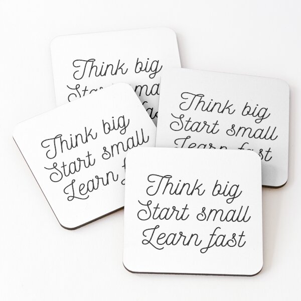 Item preview, Think big Start small Learn fast designed and sold by EnlightParis.