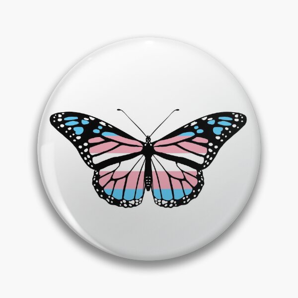 Item preview, Pride Butterfly - Trans designed and sold by Oceanplume.