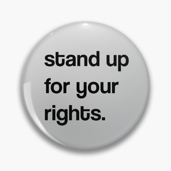 Item preview, stand up for your rights black bold designed and sold by lntuitiveDesign.
