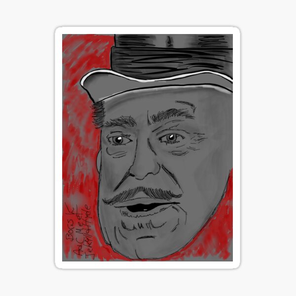 Boris Karloff- Debonaire  Sticker
