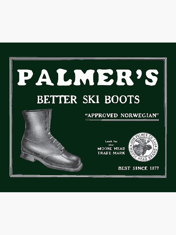King Lear Ie in the middle of nowhere Palmer's Ski Boots Vintage Ski Brand Straight Print" Postcard for Sale by  pbphotomelb | Redbubble