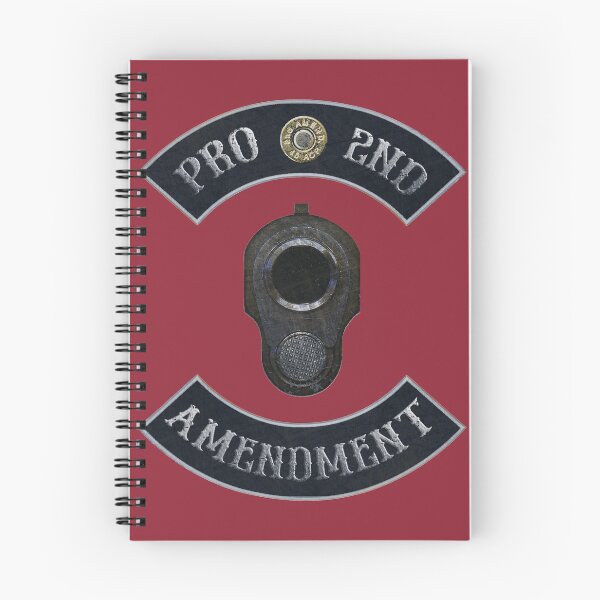 Item preview, Pro 2nd Amendment in Rockers with M1911 Colt 45 Muzzle Independence Red Background designed and sold by MadBadDangerous.