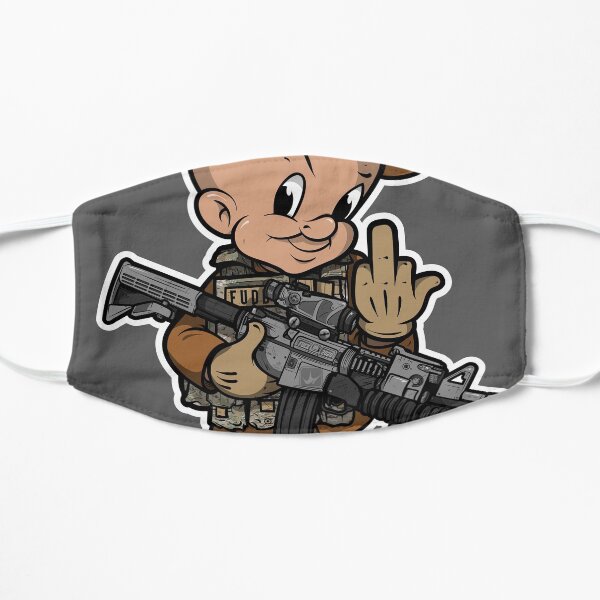 Kitted out Cartoon 2A illustration Flat Mask