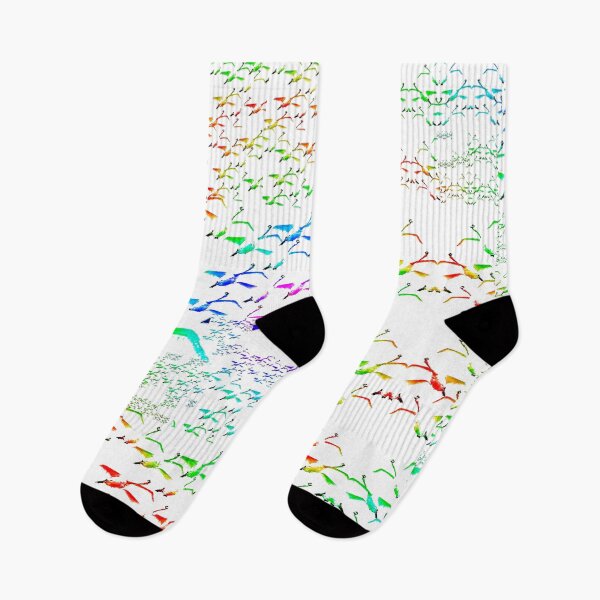 Item preview, Swans a flying pattern, multi colour  designed and sold by designbywhacky.