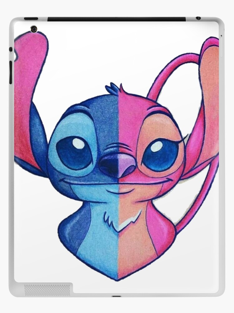 Coque et skin adhésive iPad for Sale avec l'œuvre « Stitch et Lilo Stitch  Angel Love » de l'artiste RufusGagas