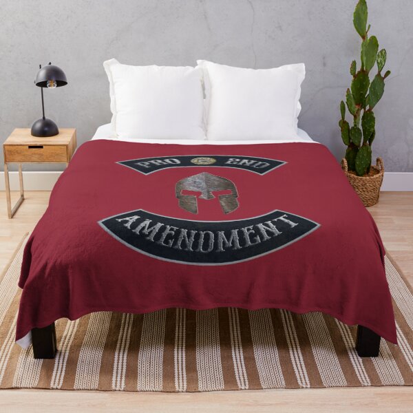 Item preview, Pro 2nd Amendment in Rockers with Spartan Helmet with Independence Red Background designed and sold by MadBadDangerous.