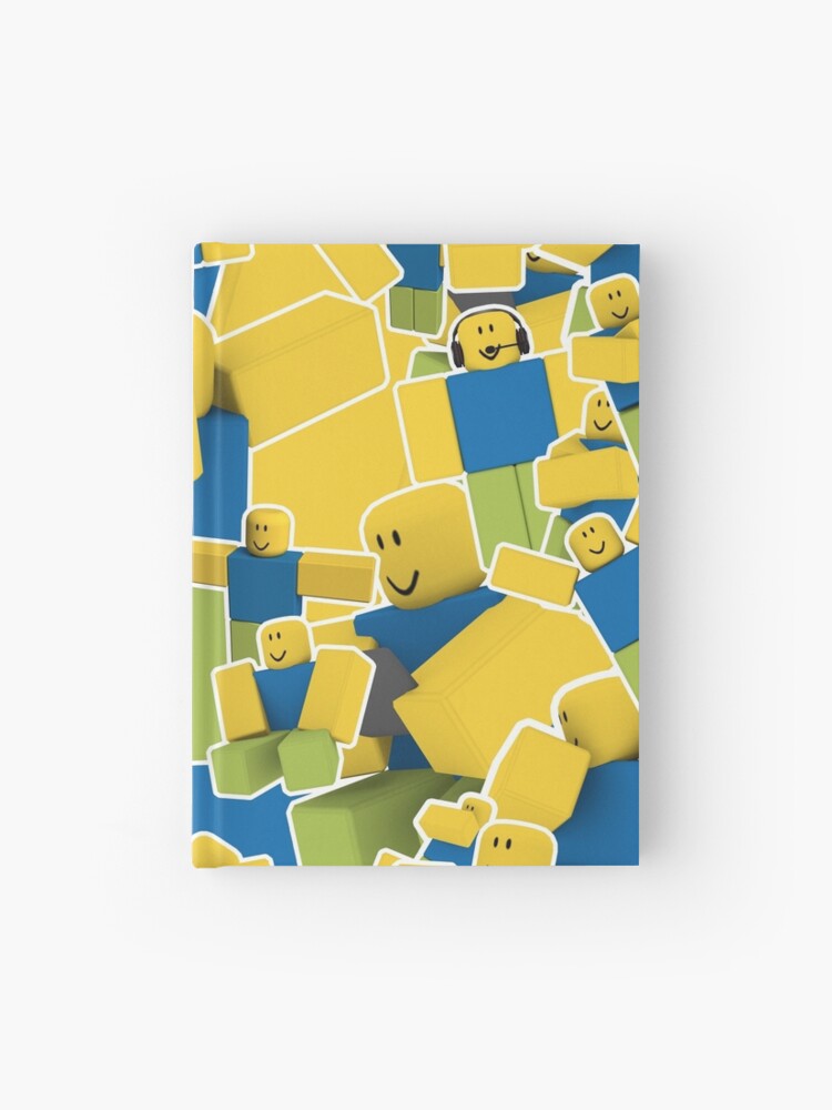 Roblox All The Noobs In The World Pattern Hardcover Journal By Smoothnoob Redbubble - n00bs account generator roblox download