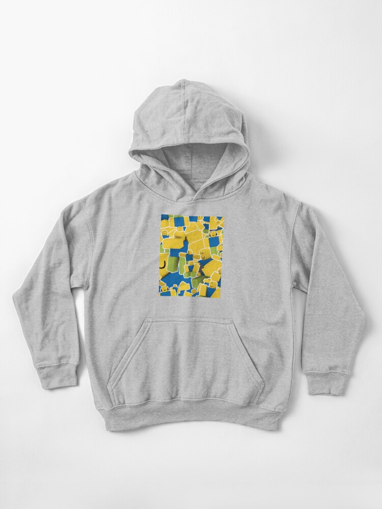 Roblox All The Noobs In The World Pattern Kids Pullover Hoodie By Smoothnoob Redbubble - noobs in the hood roblox