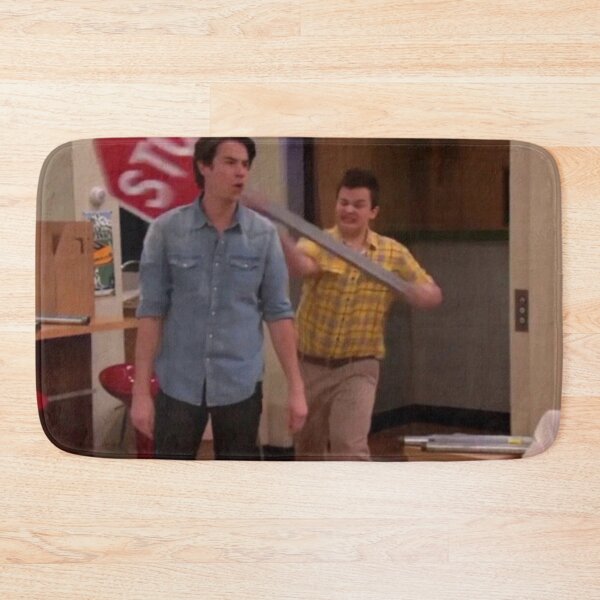 Item preview, Gibby Hitting Spencer with a Stop Sign designed and sold by nochillaly.