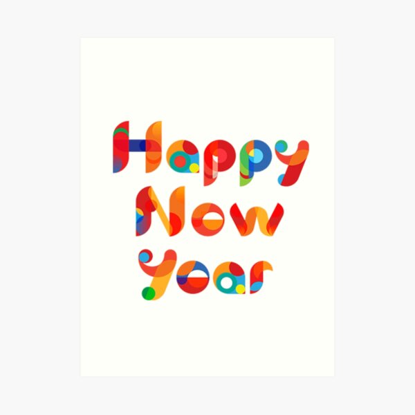 Happy New Year Art Print